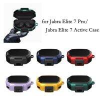 เกราะสวิทช์หูฟังสำหรับ Jabra Elite 7 Pro กันกระแทกสำหรับ Jabra Elite 7 Active Anti-Drop พร้อมตะขอพวงกุญแจ