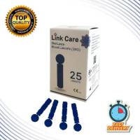 เข็มเจาะเลืขนาด Link Care Lancets ขนาด 30G (25 ชิ้น) สำหรับเครื่องตรวจน้ำตาล เครื่องตรวจเบาหวาน