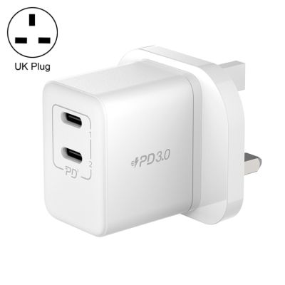 UM32CN MOMAX 35W USB-C คู่/Type-C พอร์ตแกลเลียมไนไตรด์ PD ที่ชาร์จความเร็วสูง,ข้อกำหนด: ปลั๊ก UK