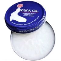 INK Mink Oil แท้  ไขปลาวาฬ ครีมบำรุงหนัง 100 ml. น้ำยาขัดรองเท้า แก้ขอบยางเหลือง ฟื้นฟูกลับสู่สภาพใหม่ สะอาด