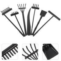 HAOYUNLA 1 ชุดเซนการ์เด้น Rake Sandbox Garden Rake Meditation Zen Garden Accessories