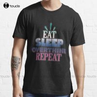 Eat Sleep Overthink Repeat Trending T-Shirt Shirt Printing Custom Gift Breathable Cotton Outdoor Simple Vintag Casual T Shirts