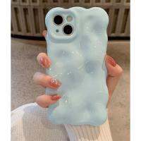 คลื่นไม่สม่ำเสมอ 14 แอปเปิ้ล 13pro สีล้วน max รุ่นใหม่ 1112 เคสป้องกัน