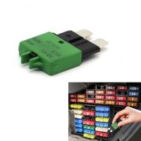 5/7.5/10/20/25/30A DC32V Manual Reset Fuse Adapter ATC Circuit Breaker Blade Fuse for Car Truck Boat Marine Vehicle