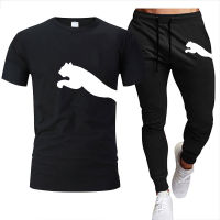 Summer New Mens T-Shirt + Pants Suit Mens Sports Suit nd LOGO Printing Casual Fashion Cotton Short Sleeves T-shirt sets