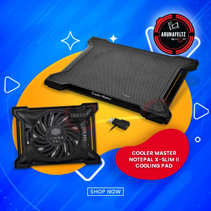 Cooler Master Notepal X Slim Ii Laptop Cooling Pad Lazada Ph