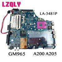 LZQLY For Toshiba Satellite A200 A205 K000052930 ISKAA LA-3481P Laptop Motherboard GM965 DDR2 Free CPU Main Board Full Test