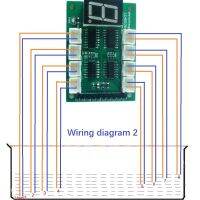 อุปกรณ์ควบคุมตัวบ่งชี้ระดับของเหลวน้ำ8ช่อง Dc 5V โมดูลสวิตช์เซ็นเซอร์ถังเก็บน้ำสำหรับตู้ปลา