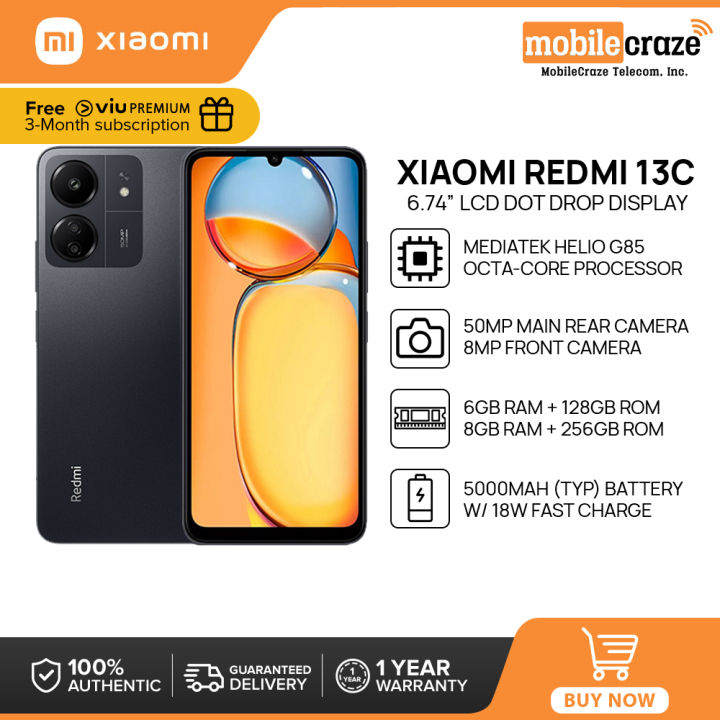 Xiaomi Redmi 13c Smartphone 6gb128gb 8gb256gb Mediatek Helio G85 674” Lcd Dot Drop 2463