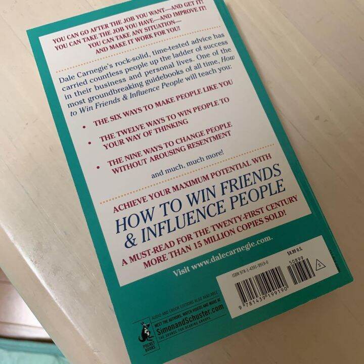 พร้อมส่ง-inspiration-gt-gt-gt-how-to-win-friends-and-influence-people-paperback-by-dale-carnegie-หนังสือภาษาอังกฤษมือ-1-นำเข้า-พร้อมส่ง