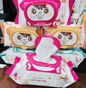 COMBO 10 GÓI Khăn ướt Baby Wipes 250Gkích thước 15 x 20 cm, VẢI DẦY, VẢI BI