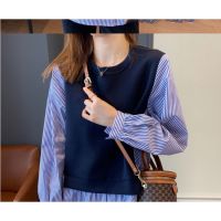 Plus Size 80KG Womens Long Sleeve Stripe Shirt Casual T-Shirt Blouse Women