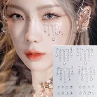 Face Tattoo Eyeshadow Stickers Nail Stickers 3D Pearl Face Jewels Diamond Decoration Self Adhesive Body Brow Makeup DIY Beauty Stickers