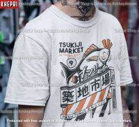 ?ส่งด่วน ฮิตมว๊าก?เสื้อยืด Unisex เสื้อคู่ Cotton TC รุ่น Tsukiji Market T-Shirt แบรนด์ Khepri ผ้านุ่ม ไม่หด รีดทับลายได้ ระวังของปลอม!