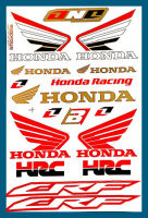 HONDA RACING CRF (สีทอง )สติกเกอร์แต่งรถ สำหรับรถมอเตอร์ไซค์ ติดรถยนต์ หมวกกันน็อค โลโก้  Stickers ยอดฮิต อะไหล่มอเตอร์ไซค์ จำนวน 1 แผ่น