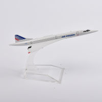 JASON TUTU 16cm Air France Concorde Plane Model Aircraft Diecast Metal 1400 Scale Airplane Model Gift Collection