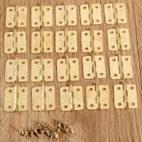 20Pcs 1 Inch Decorative Hinges Kitchen Cabinet Door Hinges For Caskets Drawer Jewelry Boxes Hinges Furniture Fittings 24x18mm Door Hardware Locks