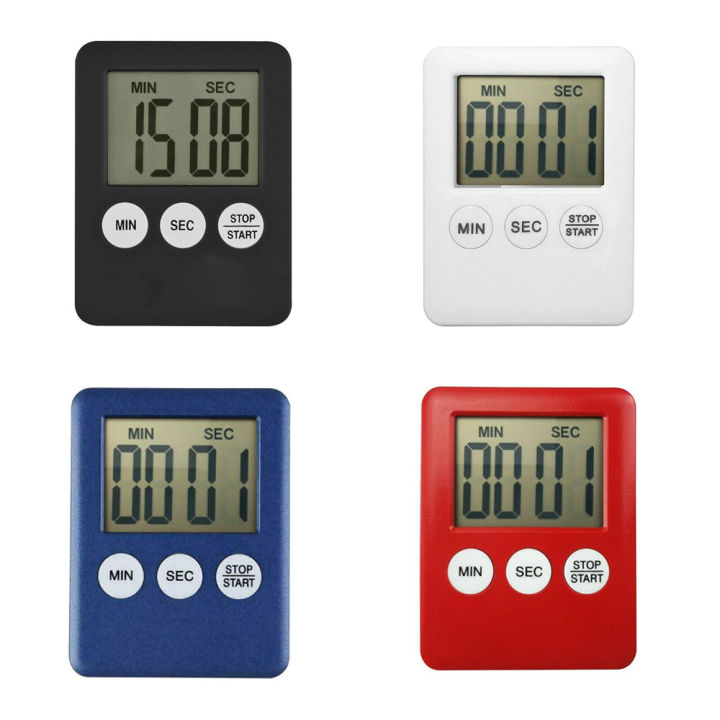 6 Pack Digital Timer,small Timers For Kids Magnetic Back Lcd