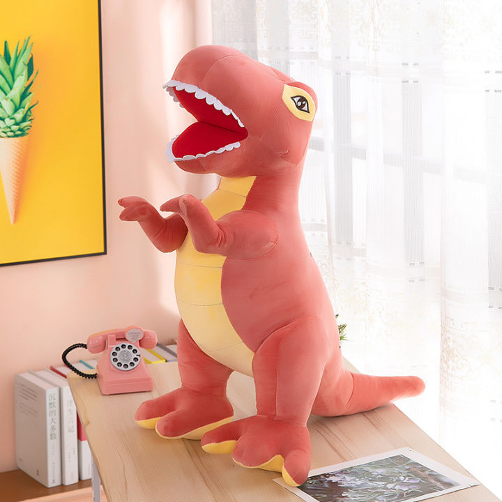 hot-ขายส่งซื้อตุ๊กตา-tyrannosaurus-tyrannosaurus-ragdoll-ของเล่นตุ๊กตาไดโนเสาร์-logo-หมอนกอดนอนเด็กชายของขวัญวันเกิด