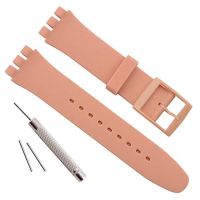 Strap for Swatch Silicone Soft Watch Band 16mm 17mm 19mm 20mm Accessories Men Women Sport Bracelet Wrist Band Replacement