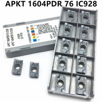 10PCS APKT1604 PDER 76 IC928 เครื่องมือกลึงคาร์ไบด์แทรกเครื่องมือกลึง APKT 1604 เครื่องตัดกัดเม็ดมีด