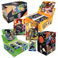 【LZ】 Original Anime Movie Game Card Demon Slayer Classic Collection Card Book Kamado Tanjirou Nezuko Table Toys For Family Child Gift