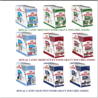 [ส่งฟรี]อาหารสุนัขเปียก Royal Canin ตามขนาด&amp;วัย ยกกล่อง 10/12 ซอง