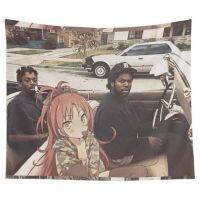 Aertemisi Boyz N The Hood Puella Magi Madoka Magica อนิเมะญี่ปุ่นศิลปะแขวนผนังพรมสำหรับตกแต่งห้องนั่งเล่นห้องนอน