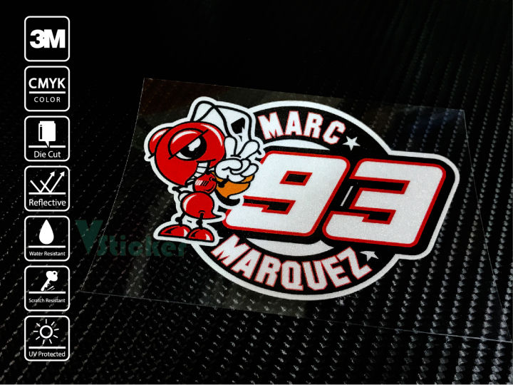 สติ๊กเกอร์ Sticker Marquez 93/032