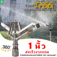 [IAGG]หัวสปริงเกอร์ แบบตีน้ำ ฉีดน้ำระยะไกล CS100 เกลียวใน 1 นิ้ว 360°ปรับมุมซ้ายขวา หมุนรอบได้