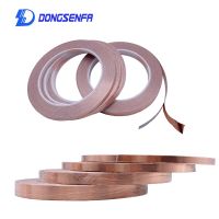 10pcs 20M/roll Single Side Conductive Copper Foil Tape  Strip Adhesive EMI Shielding Heat Resist Tape Width 5mm 6mm 8mm 10mm