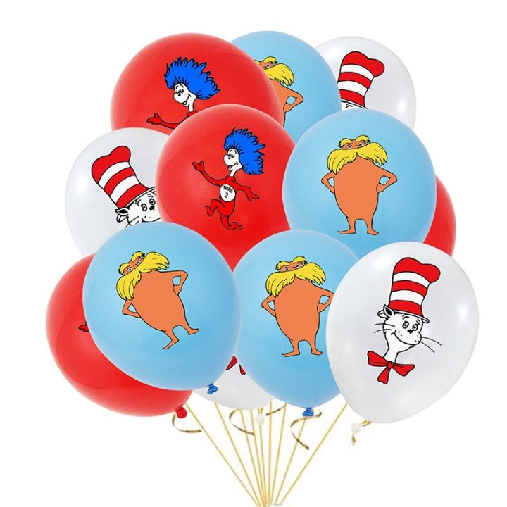 Dr Seuss Lorax Cartoon Birthday Party Decoration Latex Balloon Set | Lazada