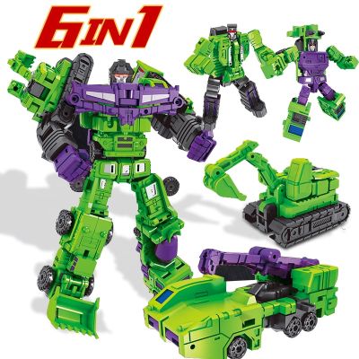 ZZOOI Transformation 6 in 1 Model MINI Devastator 22CM Action Figure Robot Plastic Toys BEST Gift Child Kid New