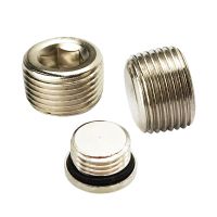 10PCS Iron And Copper M5 1/8 1/4 3/8 1/2 3/4 Male Thread Brass Pipe Hex Head End Cap Plug Fitting Coupler Connector Adapter