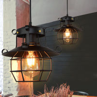 Vintage Pendant light Metal Industrial lamp Ceiling light Chandelier Fixtures Cage Edison Nordic Retro Loft Lamp Home Decoration