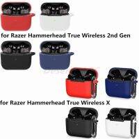 Case Compatible for Razer-Hammerhead True Wireless X/2nd Gen Earphone Bluetooth Headset Silicone Impact-resistant Cover Case Wireless Earbuds Accessor