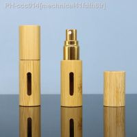 5ml/10ml Bamboo Spray Bottle Perfume Essential Oil Sub-Bottling Wood Mini Portable Refillable Cosmetic Container Travel Bottle