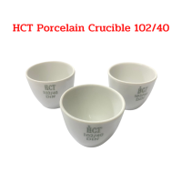 HCT Porcelain Crucible 102/40 ถ้วยเผา อุณหภูมิสูง  จำนวน 1 ใบ