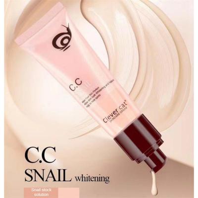 Natural Primer Snail Stock CC Cream Snail Moisturizing Cream Concealer Isolation Oil Control Nude Makeup Cream Make Up Cosmetics