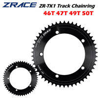 ZRACE ZR-BCD144จานซี่จักรยาน TK1/เฟืองคงที่,144BCD, BCD 144, Track Chainring สีดำ,ไทเทเนียม