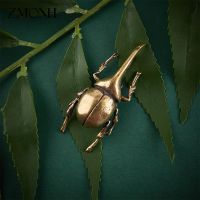 Brass Simulation Insects Figurines Miniatures Bugs Tea Pet Ornaments Flowerpot Decorations Copper Beetle Statue Decor Accesories