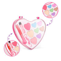 TOOYFUL Cute Heart Shaped Cosmetics Play Set Fashion Makeup Kit for Girls Toys