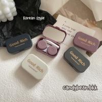 ❤️‍?ใหม่❤️‍??ส่งภายใน24ชม.?ตลับคอนแทคเลนส์Korea styleตลับลายใหม่ สีสวย น่ารัก พร้อมชุดใส่มีกระจก ลายกลิตเตอร์