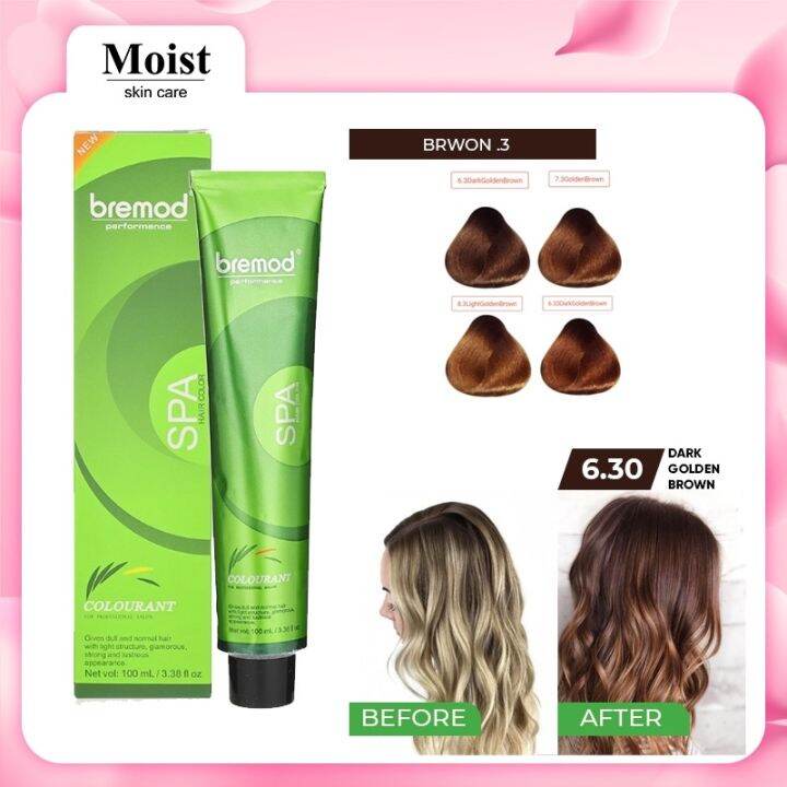 Bremod Hair Color 100ml Light Golden Blond Brown Bright Gold Hair