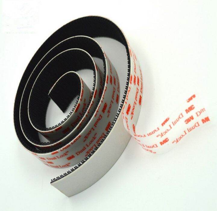 1meters-dual-lock-sj3550-reclosable-fastener-tape-mushroom-self-adhesive-tape-black-color-type-250-hook-and-loop-magic-tape