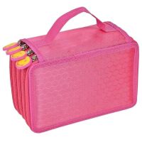 ✜❐卍 72/52/32 Holes Pencil Case Portable Large Capacity Pen Bag Colored Holder with Zipper Pocket School Supplies Stationary