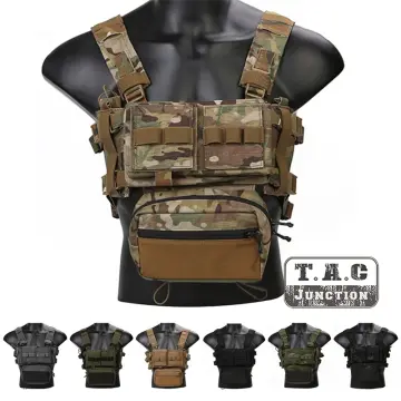 Emerson Tactical MOLLE Chest Rig Lightweight High Speed Vest w/ QD Bungee  Sling