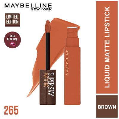 Maybelline เมย์เบลลีน ซุปเปอร์สเตย์ แมท อิ้งค์ คอฟฟี่ ลิป 5มล #265 คาราเมล คอลเลคเตอร์(ของมีจำนวนจำกัด)