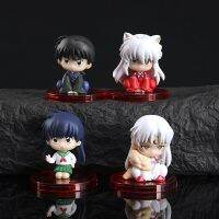 ใหม่ (สไตล์) 4ชิ้น/เซ็ตอะนิเมะ Inuyasha ตัวเลข Sesshoumaru Q Ver. ของเล่นโมเดลของสะสมหุ่นพีวีซีสำหรับเป็นของขวัญเด็กรูปทรงมินิ