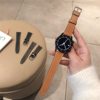 【Hot Sale】 Suitable for 20/22mm gt2/3 watch strap watch3 2pro/2E square buckle leather replacement men and women
